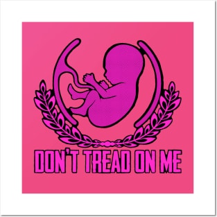 Gadsden Flag Baby Hot Pink Posters and Art